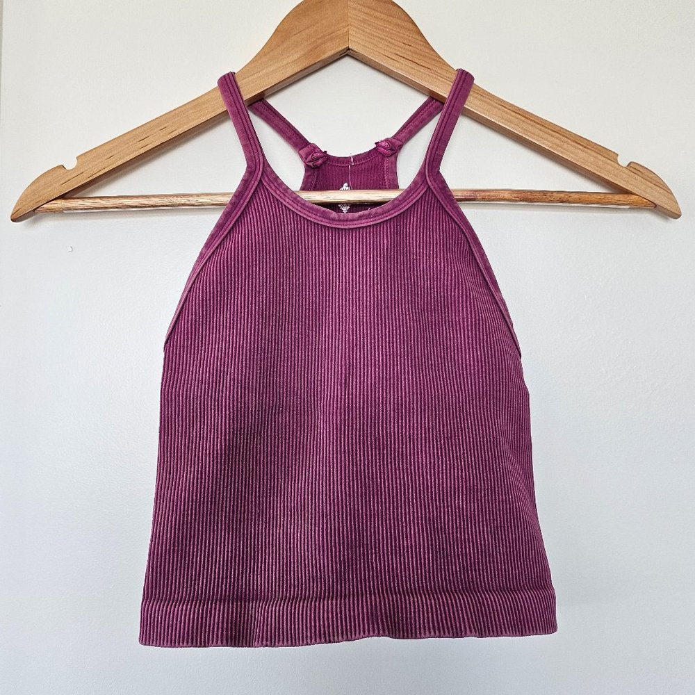 Happiness Runs Long Crop Tank